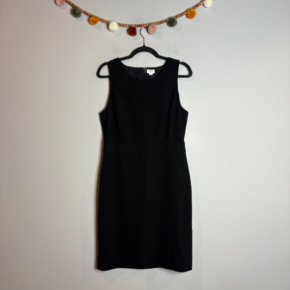 NWT J. Crew Factory black sheath suiting dress - Picture 2 of 6